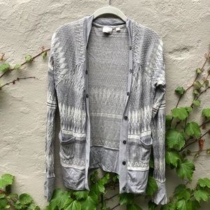 Anthropologie Metallic Cardigan!